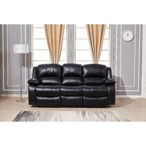 Broyhill leather power 2024 reclining sofa